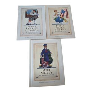 3X Molly American Girl Books 1986 1ST Edition Pleasant Company Books Set Of 3